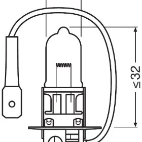 Bec 12v h3 55 w original osram
