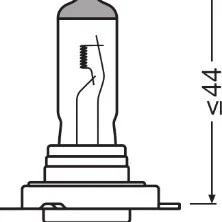Bec camion 24v h7 70 w original osram