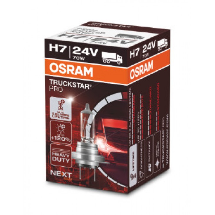 Bec camion 24v h7 70 w truckstar pro +120% nextgen osram - 64215TSP - ams-OSRAM