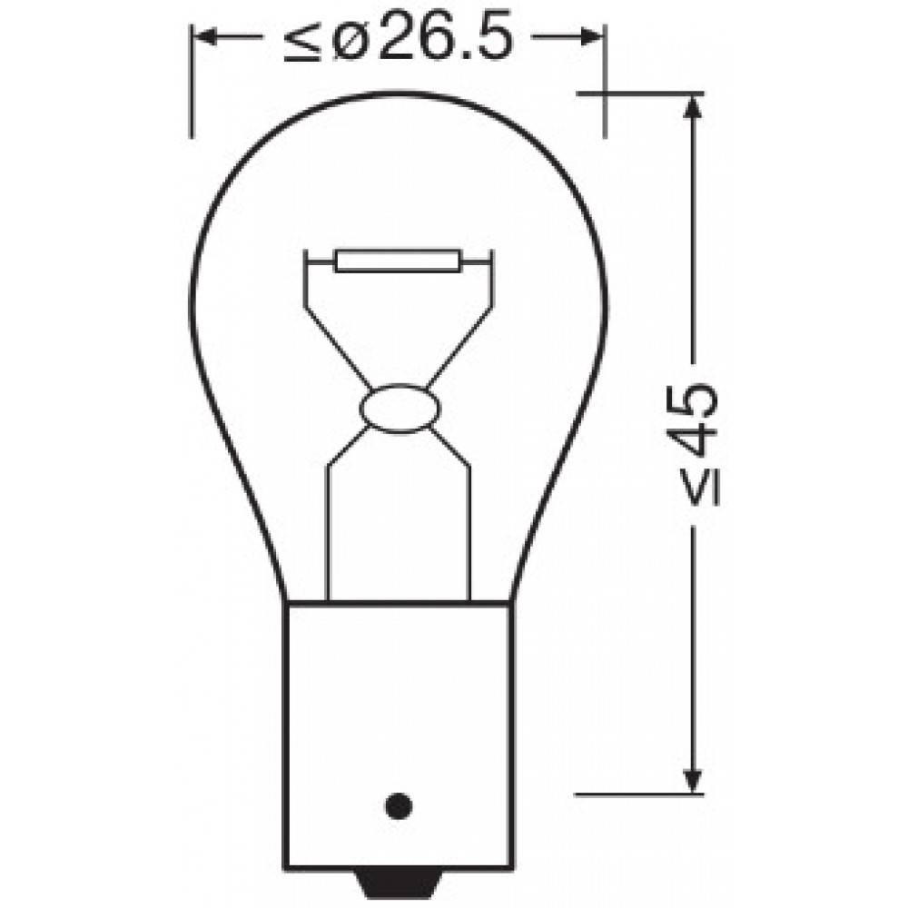 Set 2 becuri 12v p21w ultra life blister osram - 7506ULT-02B - ams-OSRAM