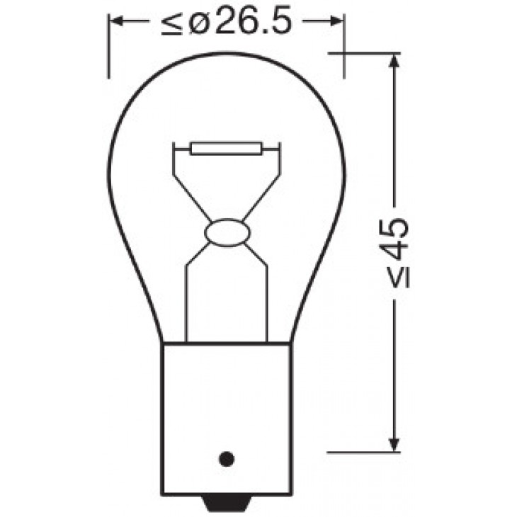 Set 2 becuri 12v p21w original blister osram - 7506-02B - ams-OSRAM