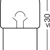 Bec camion 24v r5w original set 10 buc osram