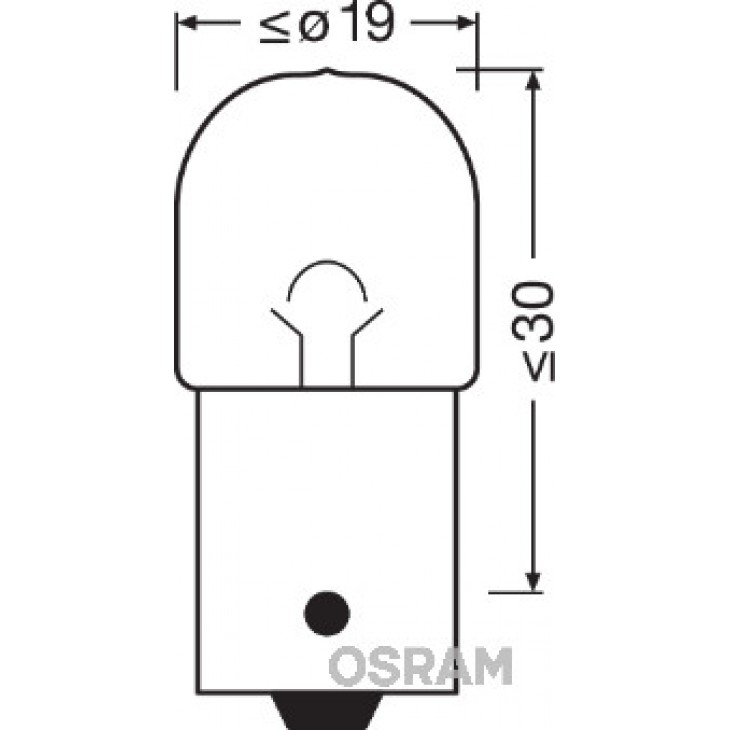 Bec camion 24v r5w original set 10 buc osram - 5627 - ams-OSRAM