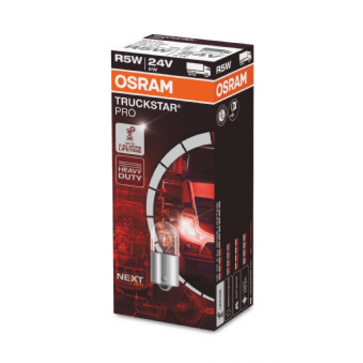 Bec camion 24v r5w truckstar pro +100% set 10 buc osram - 5627TSP - ams-OSRAM