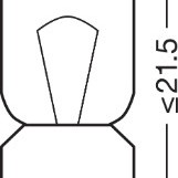 Bec camion 24v t4w original set 10 buc osram