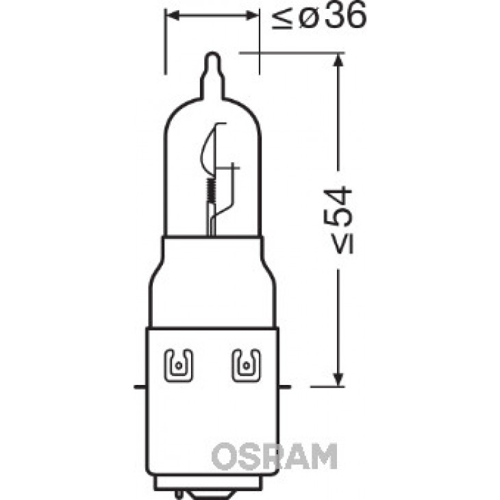 Bec moto 12v s2 35/35 w original osram - 64327 - ams-OSRAM