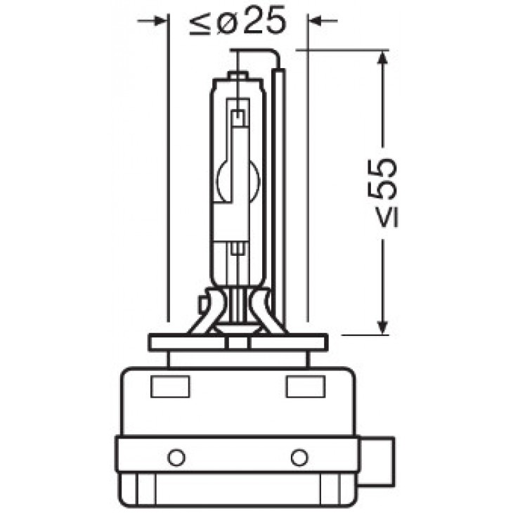 Bec xenon 85v d1r 4100 k xenarc original osram - 66150 - ams-OSRAM