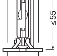 Bec xenon 85v d2r 4100 k xenarc original osram