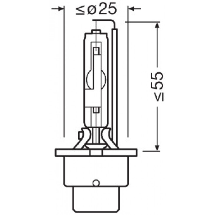 Bec xenon 85v d2r 4100 k xenarc original osram - 66250 - ams-OSRAM