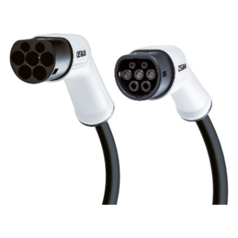 Cablu incarcare masina electrica batterycharge 7pin 3phase 32a 22kw type 2 to type 2 osram - 40891 - ams-OSRAM