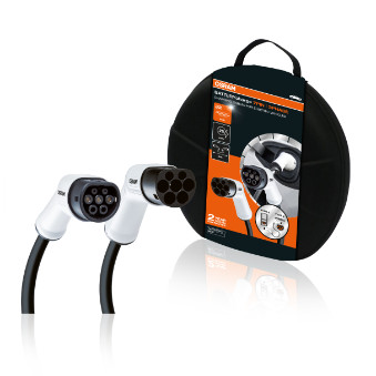 Cablu incarcare masina electrica batterycharge 7pin 3phase 32a 22kw type 2 to type 2 osram - 40891 - ams-OSRAM