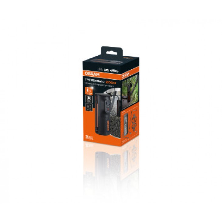 Compresor auto cu acumulator 5200 mah si afisaj digital tyreinflate 2000 osram - OTIR2000 - ams-OSRAM