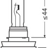 Bec 12v h11 55 w original osram