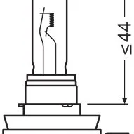 Bec 12v h11 55 w night breaker +200% osram