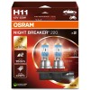 Set 2 becuri 12v h11 55 w night breaker +220% osram - 102496 - ams-OSRAM