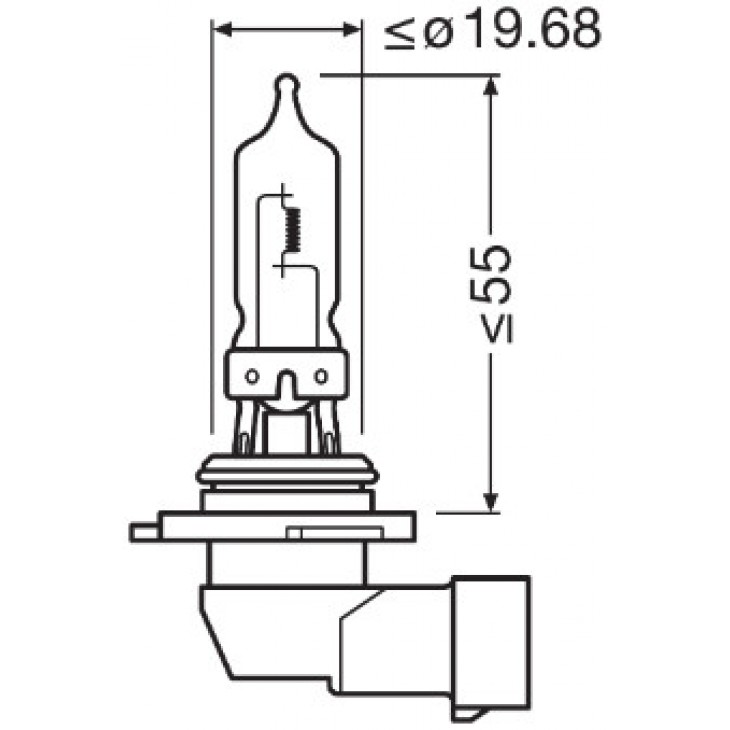 Set 2 becuri 12v hb3 60 w cool blue intense nextgen osram - 9005CBN-HCB - ams-OSRAM