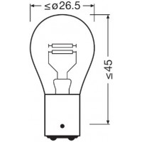 Bec 12v p21/4w original set 10 buc osram
