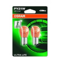 Set 2 becuri 12v py21w ultra life blister osram
