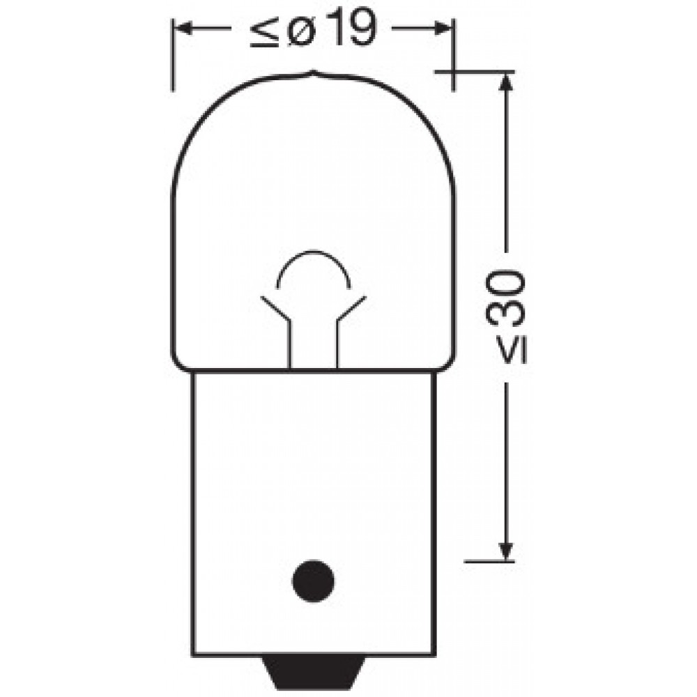 Set 2 becuri 12v r10w original blister osram - 5008-02B - ams-OSRAM