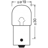 Set 2 becuri 12v r10w original blister osram