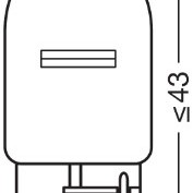 Set 2 becuri 12v wy21w original blister osram