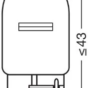 Set 2 becuri 12v w21w original blister osram