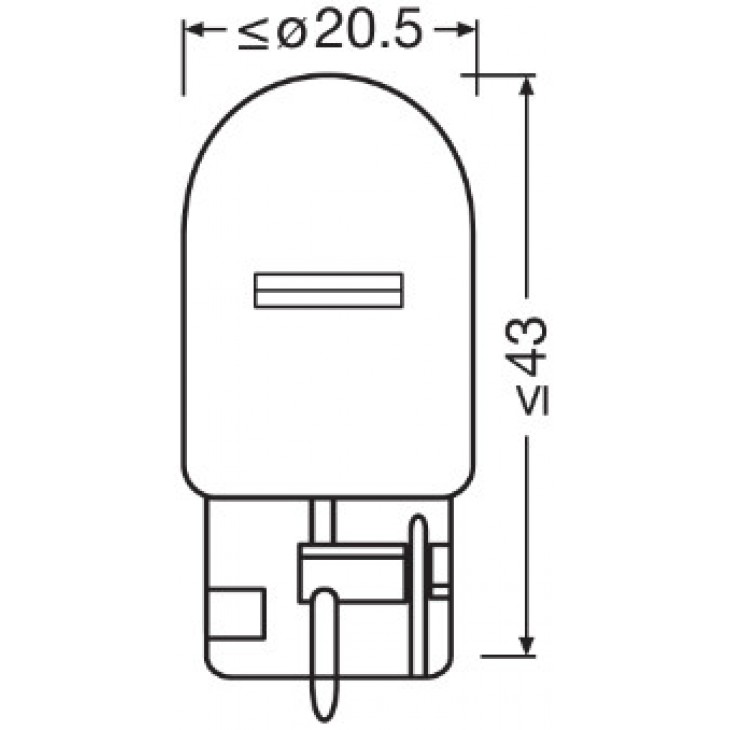 Set 2 becuri 12v wy21w original blister osram - 7504-02B - ams-OSRAM