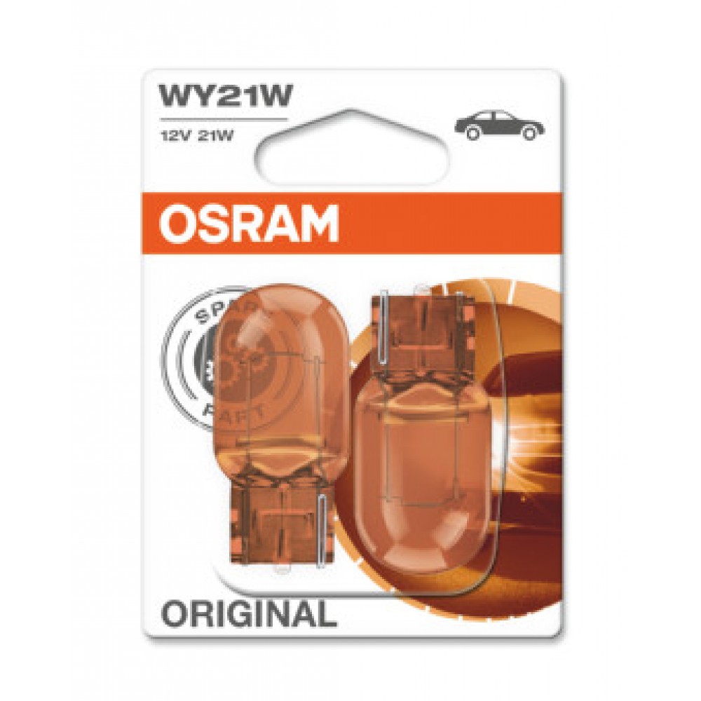 Set 2 becuri 12v wy21w original blister osram - 7504-02B - ams-OSRAM