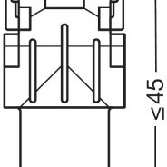 Set 2 becuri auxiliare cu led 12v (p21w) amber bli osram