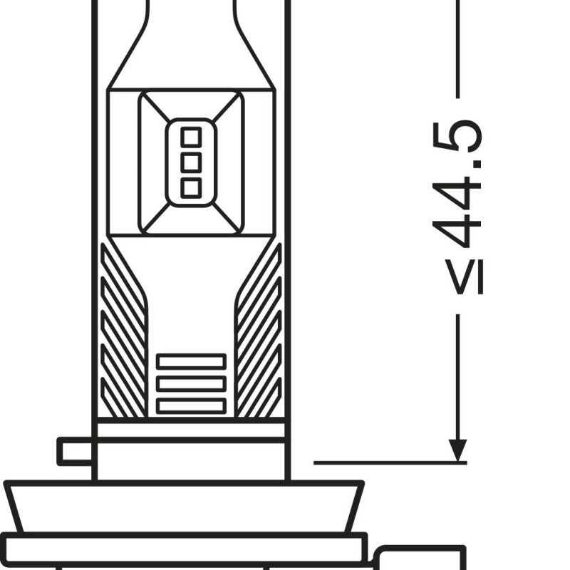 Set 2 becuri led 12v (h8/h11/h16) de ceata osram - 67219CW - ams-OSRAM