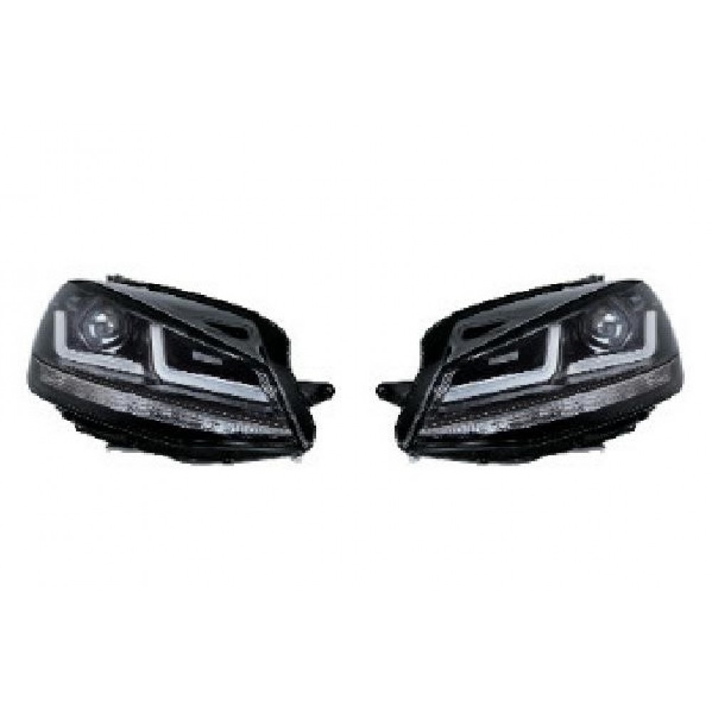 Set 2 faruri led pentru vw golf vii (2012-2016) negru ledriving xenon / pozitie halogen ledhl104-bk osram - LEDHL104-BK - ams-OSRAM