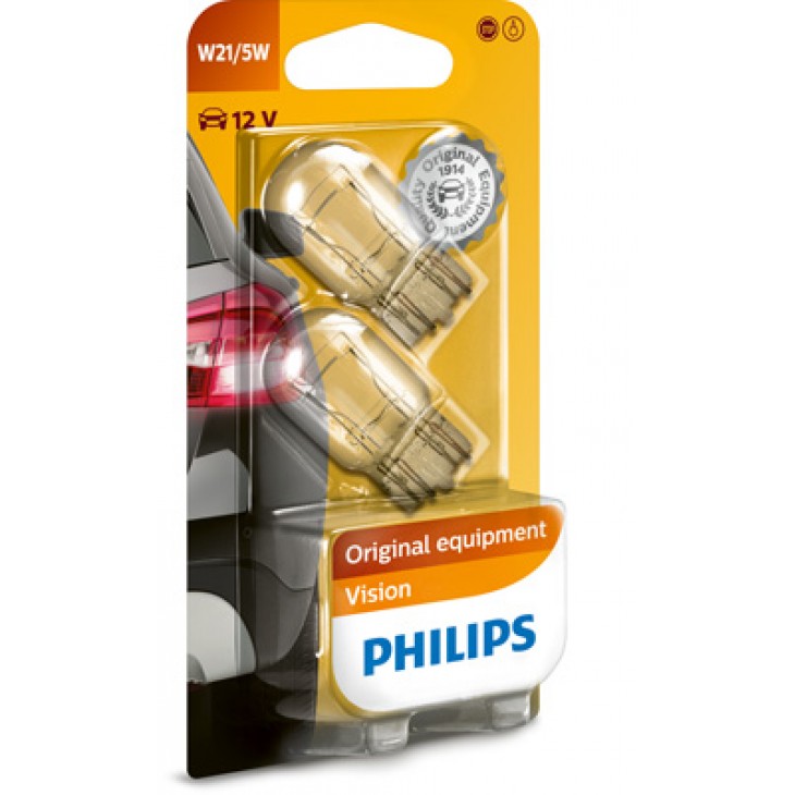 Set 2 becuri fara soclu 12 v w21/5w w3x16q philips - 78706 - PHILIPS