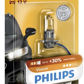 Bec proiector h3 12v vision (blister) philips - 78123 - PHILIPS