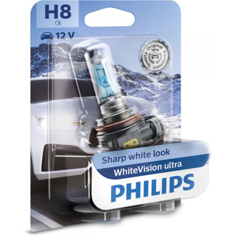Bec far h8 pgj19-1 35w 12v white vision ultra philips - 02873 - PHILIPS