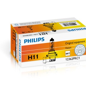Bec far h11 12v 55w vision (cutie) philips