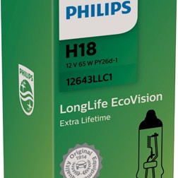 Bec far h18 65w 12v long life ecovision (cutie) philips