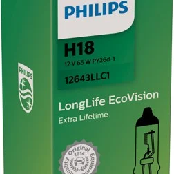 Bec far h18 65w 12v long life ecovision (cutie) philips