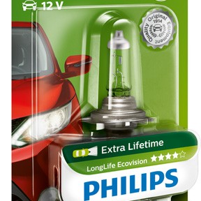Bec far h7 55w 12v longer life ecovision (blister 1buc) philips - 78120 - PHILIPS