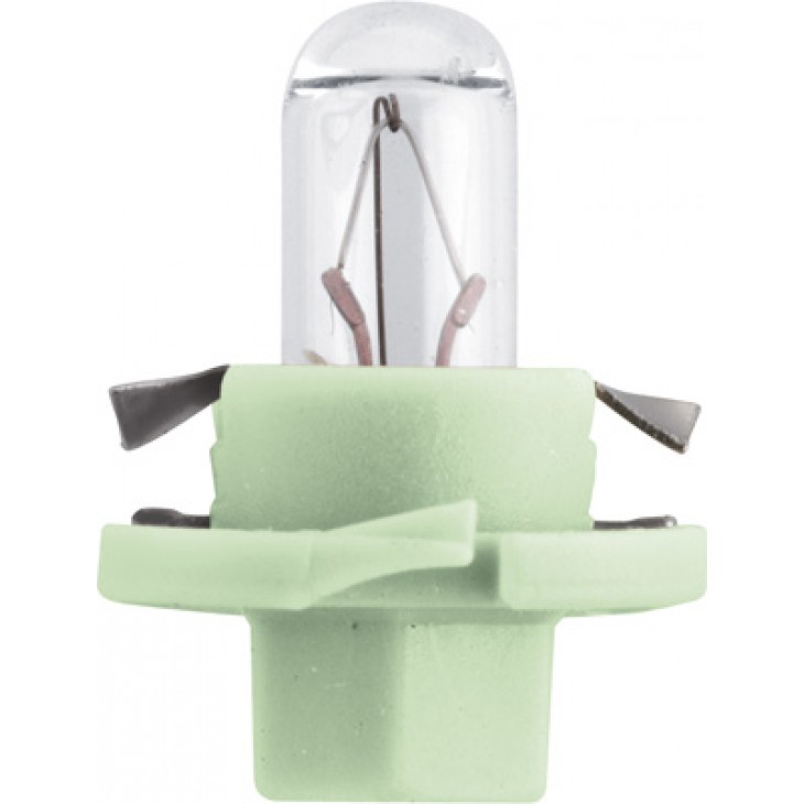 Bec bord bax 8.4d soclu light green 12v 2w set 10 buc philips - 12626CP - PHILIPS