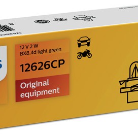 Bec bord bax 8.4d soclu light green 12v 2w set 10 buc philips