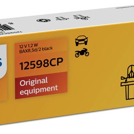 Bec bord bax 8.5d soclu negru 12v set 10 buc philips