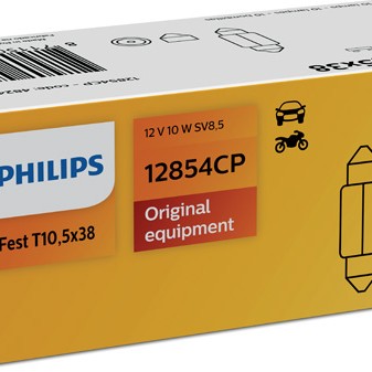 Bec bord festoon t10.5x38 12v set 10 buc philips
