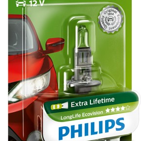 Bec far h1 55w 12v longer life ecovision philips