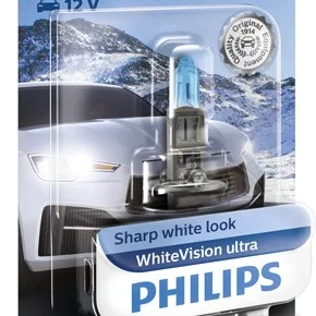 Bec far h1 55w 12v white vision ultra (blister) philips