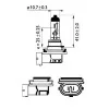 Bec far h11 12v 55w vision (cutie) philips
