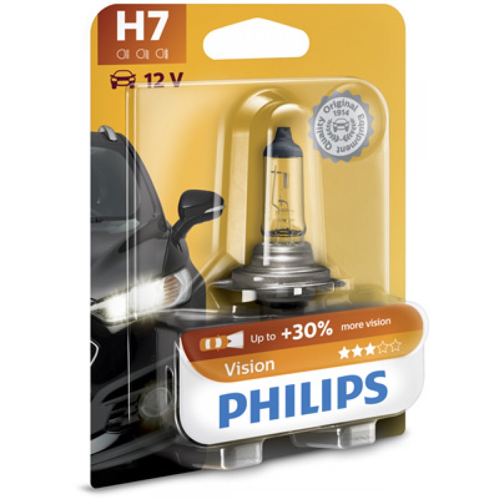 Bec far h7 55w 12v vision (blister) philips - 12972PRB1 - PHILIPS
