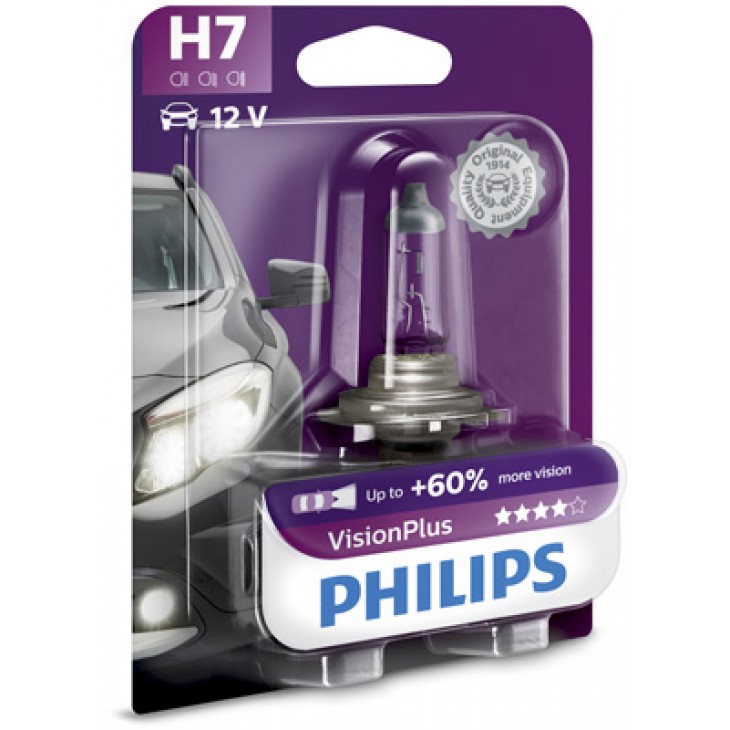 Bec far h7 55w 12v vision plus philips - 12972VPB1 - PHILIPS