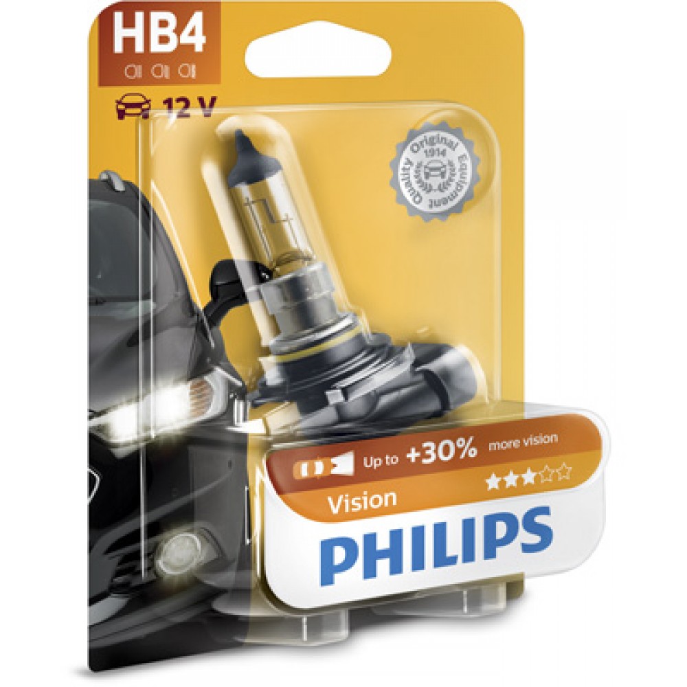 Bec far hb4 12v p22d 51w (blister) vision philips - 9006PRB1 - PHILIPS