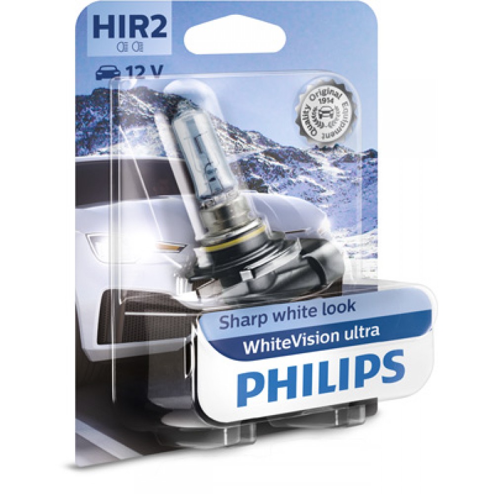 Bec far hir2 px22d 55w 12v white vision ultra philips - 9012WVUB1 - PHILIPS