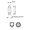 Bec festoon t10.5x43 5w sv8.5 12v set 10 buc philips - 07899 - PHILIPS